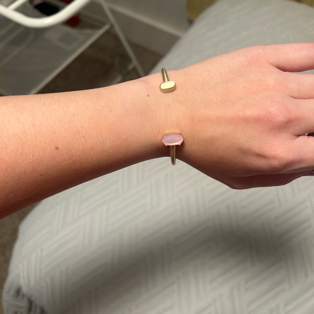 Kendra Scott Gold and Pink Bangle Bangle